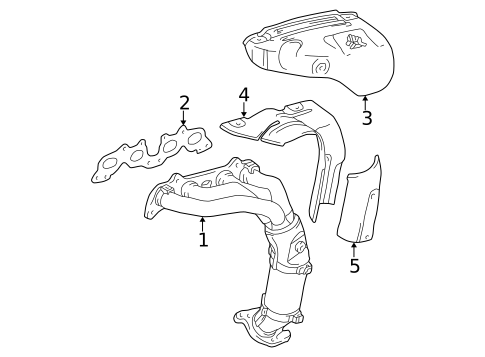 Exhaust Manifold for 1999 Toyota Solara #1