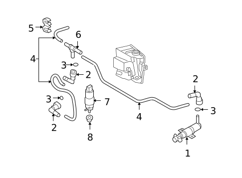 Headlamp Washers/Wipers for 2009 Volkswagen Passat #0
