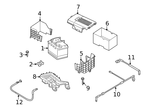 Battery for 2010 Volkswagen Jetta #1