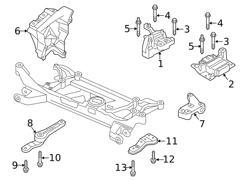 Engine & Trans Mounting for 2015 Audi A3 #0