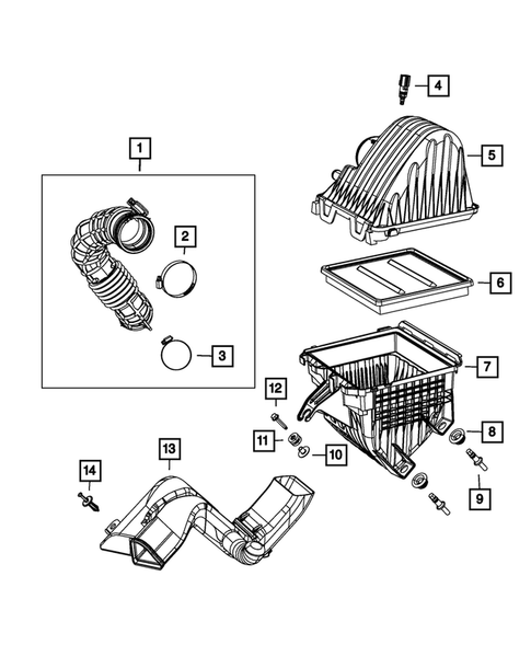 Air Cleaner for 2011 Chrysler 200 #1