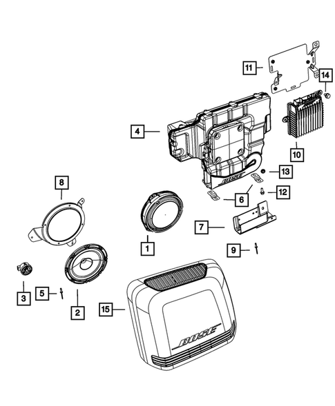 Radio, Antenna, Speakers, DVD, and Video systems for 2012 Fiat 500 #0