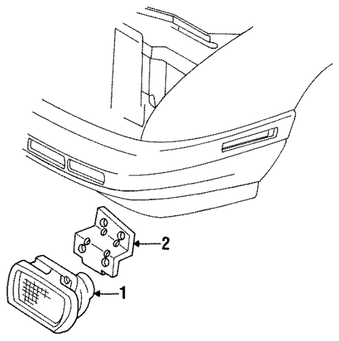 Park & Signal Lamps for 1995 Chevrolet Beretta #0