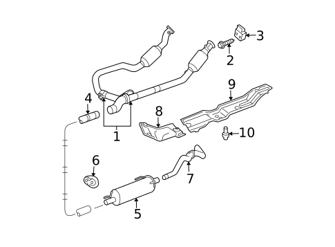 Exhaust Components for 2007 Dodge Ram 1500 #0