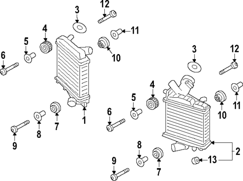 Intercooler for 2024 Porsche Cayenne #1