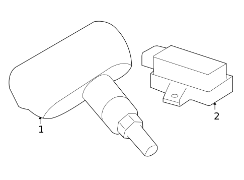 Tire Pressure Monitor Components for 2019 Mercedes-Benz AMG® GT S #1