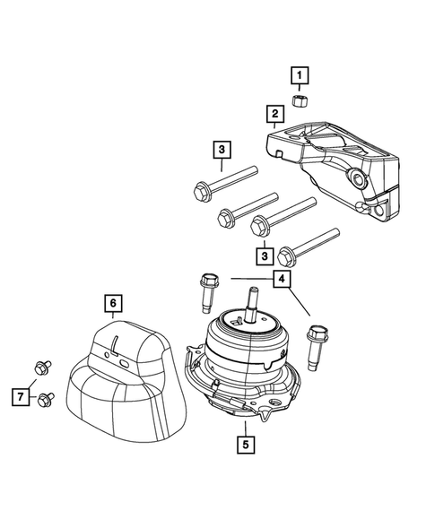 Engine Mounting for 2020 Jeep Grand Cherokee #12