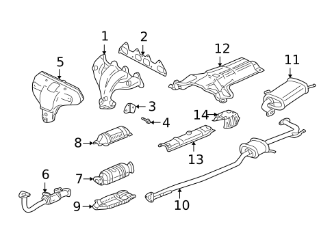 Exhaust Manifold for 1998 Honda Accord #2