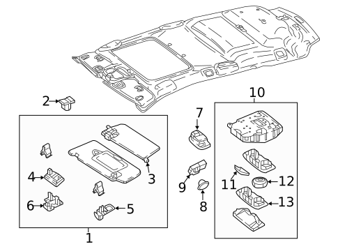 Interior Trim - Roof for 2021 Mercedes-Benz GLA 35 AMG® #5