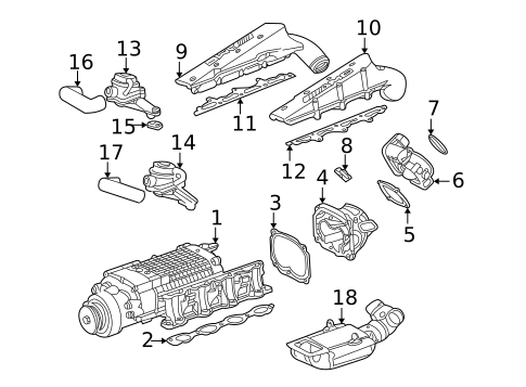 Throttle Body for 2006 Mercedes-Benz CLS55 AMG #0