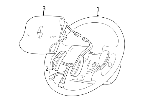 Steering Wheel & Trim for 2006 Lincoln Navigator #0