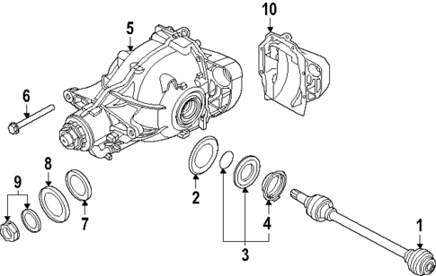 Axle & Differential for 2025 BMW 550e xDrive #0