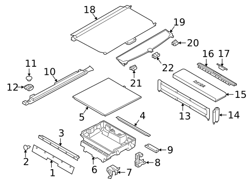 Interior Trim - Rear Body for 2019 Land Rover Discovery #0