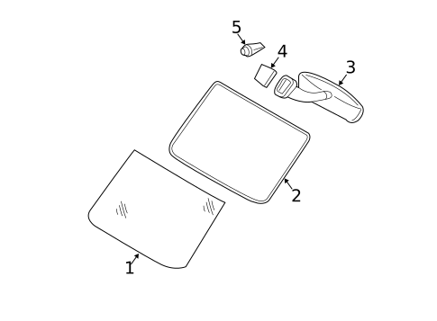 Glass - Windshield for 2010 Mercedes-Benz Sprinter 2500 #0