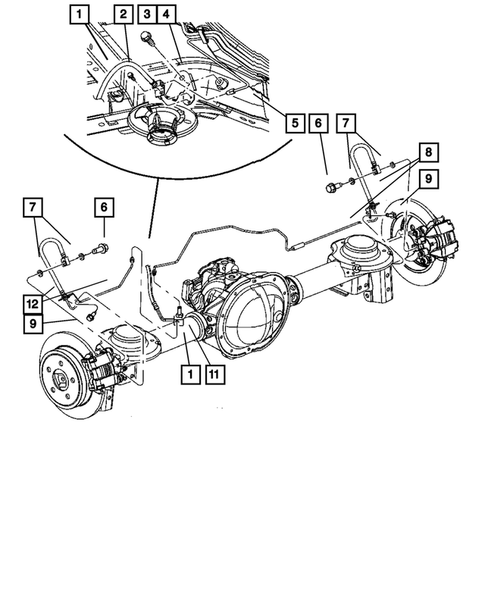 Brake Lines and Hoses for 2006 Jeep Liberty #2