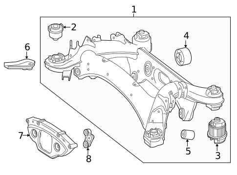 Suspension Mounting for 2021 Mercedes-Benz AMG GT 43 #0