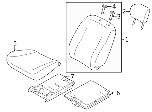 Front Seat Components for 2004 Suzuki Aerio #0