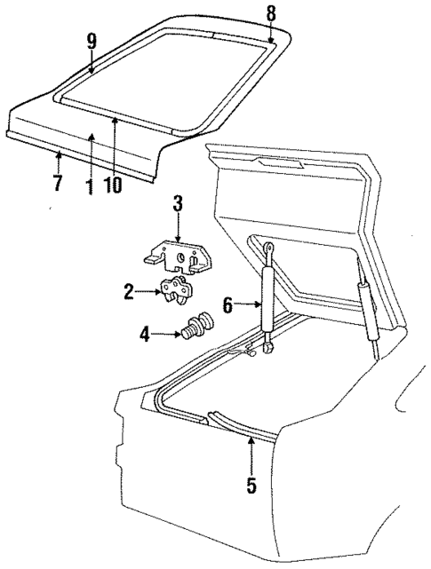 Liftgate for 1986 Ford Escort #0