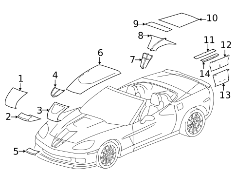Stripe Tape for 2013 Chevrolet Corvette #0
