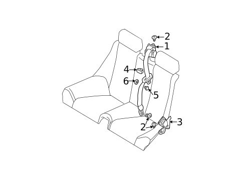 Seat Belt for 2003 BMW M3 #2