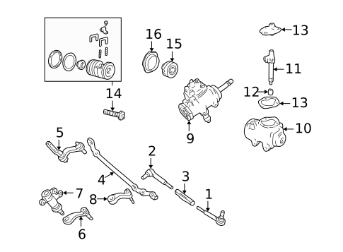 Steering Gear & Linkage for 1996 Chevrolet C3500 #1