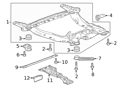 Suspension Mounting for 2022 Cadillac XT4 #0
