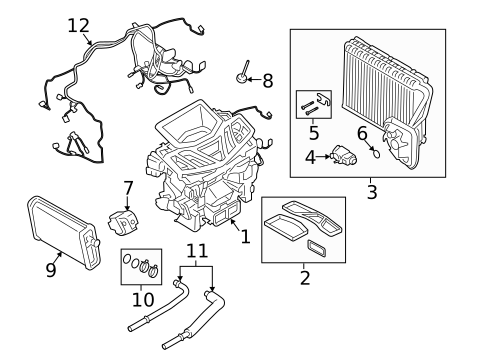 Evaporator & Heater Components for 2024 BMW 840i xDrive Gran Coupe #0