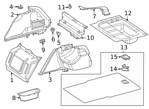 Interior Trim - Rear Body for 2025 Mercedes-Benz S 500 #1
