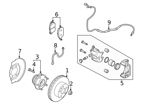 Brake Components for 2012 Nissan Quest #0