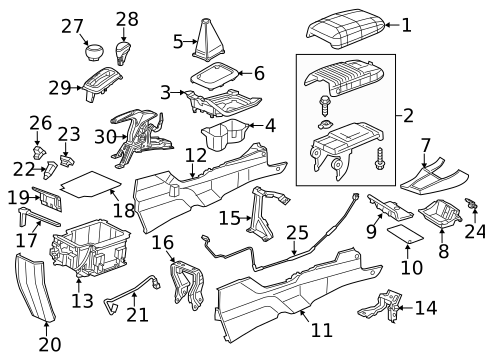 Center Console for 2013 Honda Civic #1