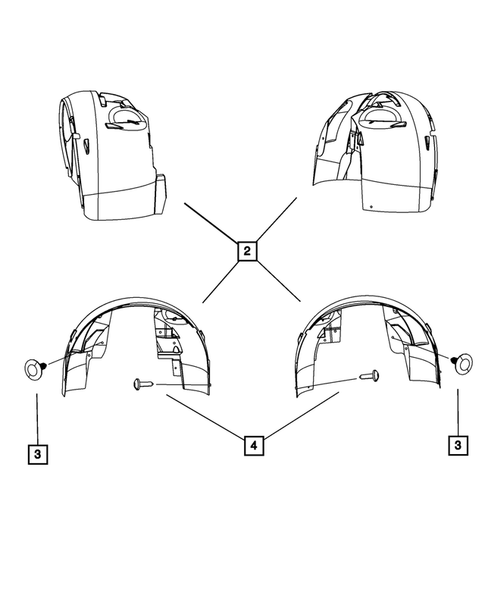 Fenders for 2008 Dodge Grand Caravan #1