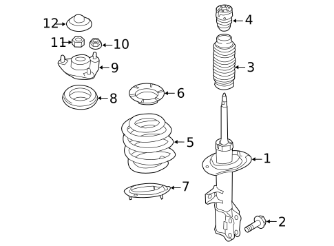 Struts & Components for 2017 Kia Forte #1