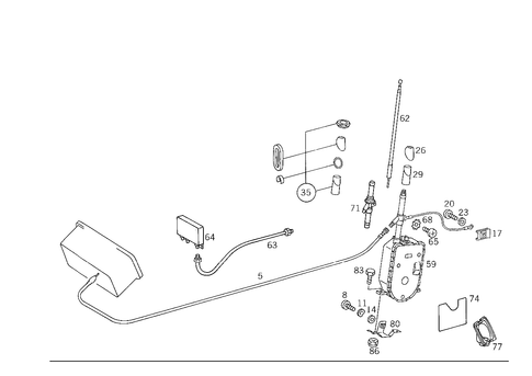 Antenna for 1993 Mercedes-Benz 600SL #3