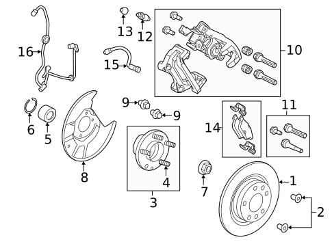 Brake Components for 2011 Ford Fusion #2