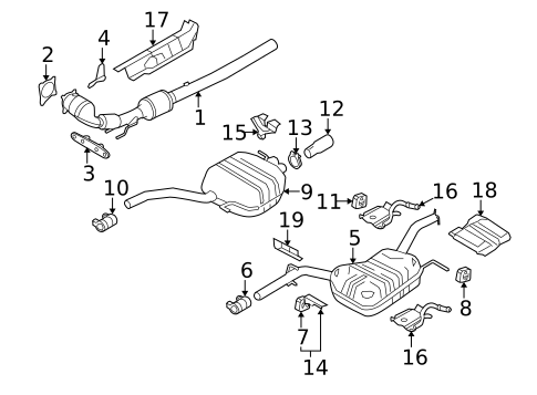 Exhaust Components for 2012 Volkswagen CC #0