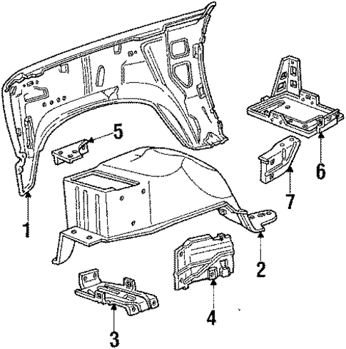Fender & Components for 1985 Ford F-250 #0
