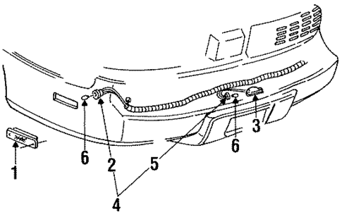 License Lamps for 2002 Pontiac Firebird #0