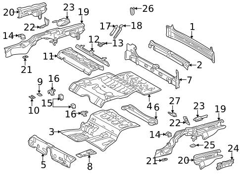 Rear Body for 2000 Mercedes-Benz E320 #1
