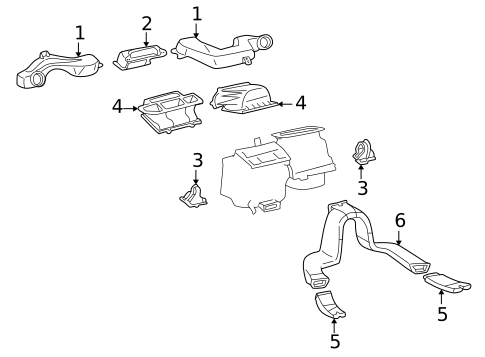 Ducts for 2003 Toyota RAV4 #0