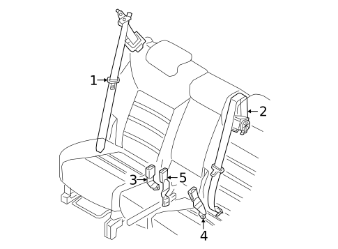 Seat Belt for 2016 Kia Sorento #0