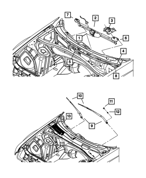 Wiper and Washer System for 2010 Dodge Charger #0