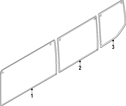 Glass - Side Panel for 2025 Ford Transit-350 #0