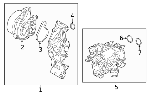 Water Pump for 2021 BMW X2 #0