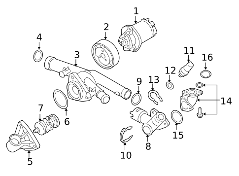 Water Pump for 2025 Volkswagen Taos #12