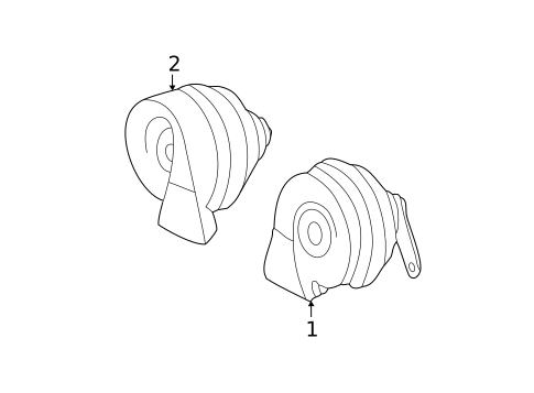 Horn for 2009 Mercedes-Benz SL63 AMG #0