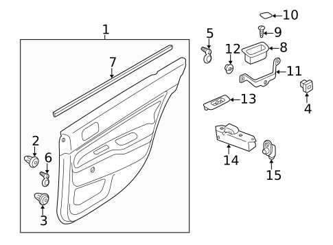Rear Door for 2007 Mitsubishi Lancer #2