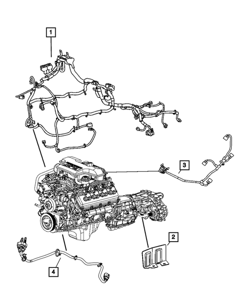 Wiring-Powertrain for 2009 Chrysler Aspen #0