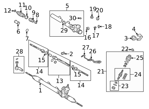 Steering Gear & Linkage for 2001 Lexus IS300 #0