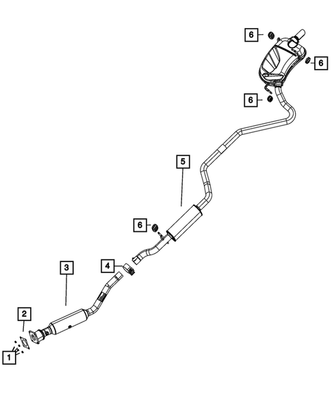 Exhaust System for 2020 Dodge Journey #0