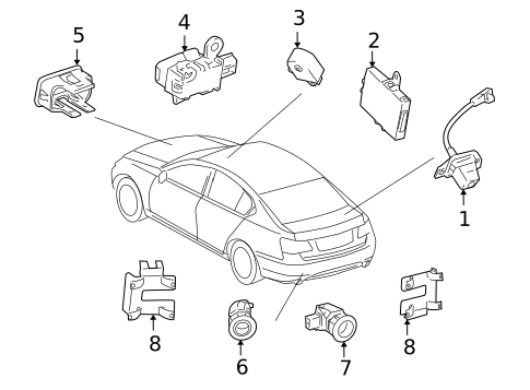 Electrical Components for 2011 Lexus GS350 #3